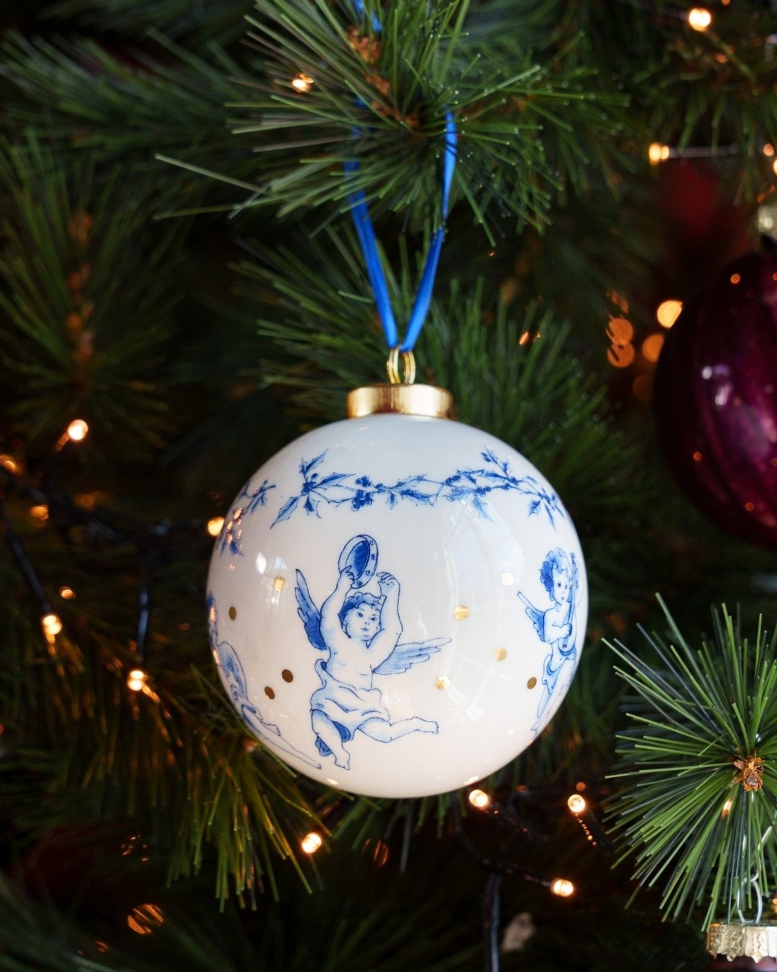 Kerstbal - Engel - 8 cm