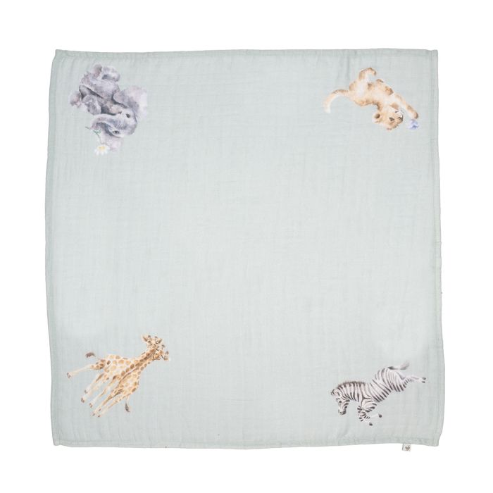 Little Savannah - African Animal Muslin Gift Set-5