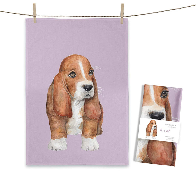 Tea Towel - Basset