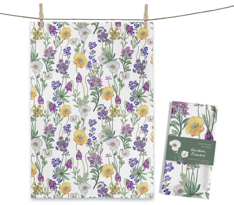 Tea Towel - Garden Flowers