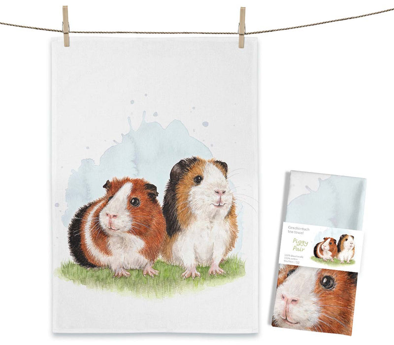 Tea Towel - Piggy Pair
