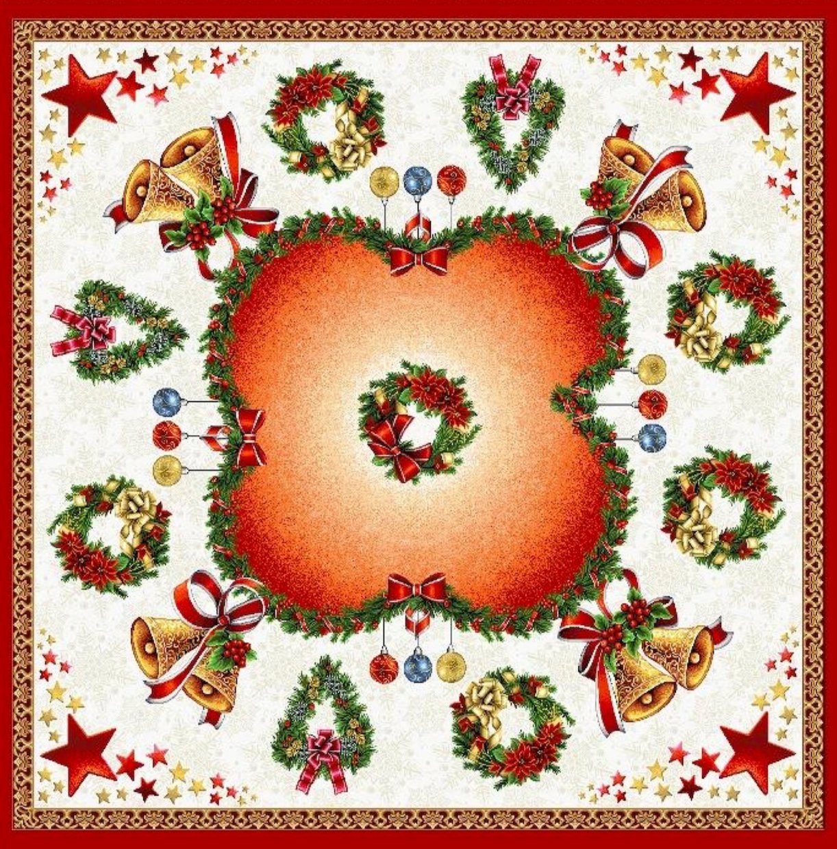 Tablecloth Square 'Nativity' - 95 x 95