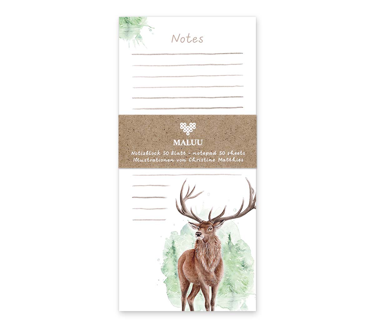 Notepad - Forest Deer-2