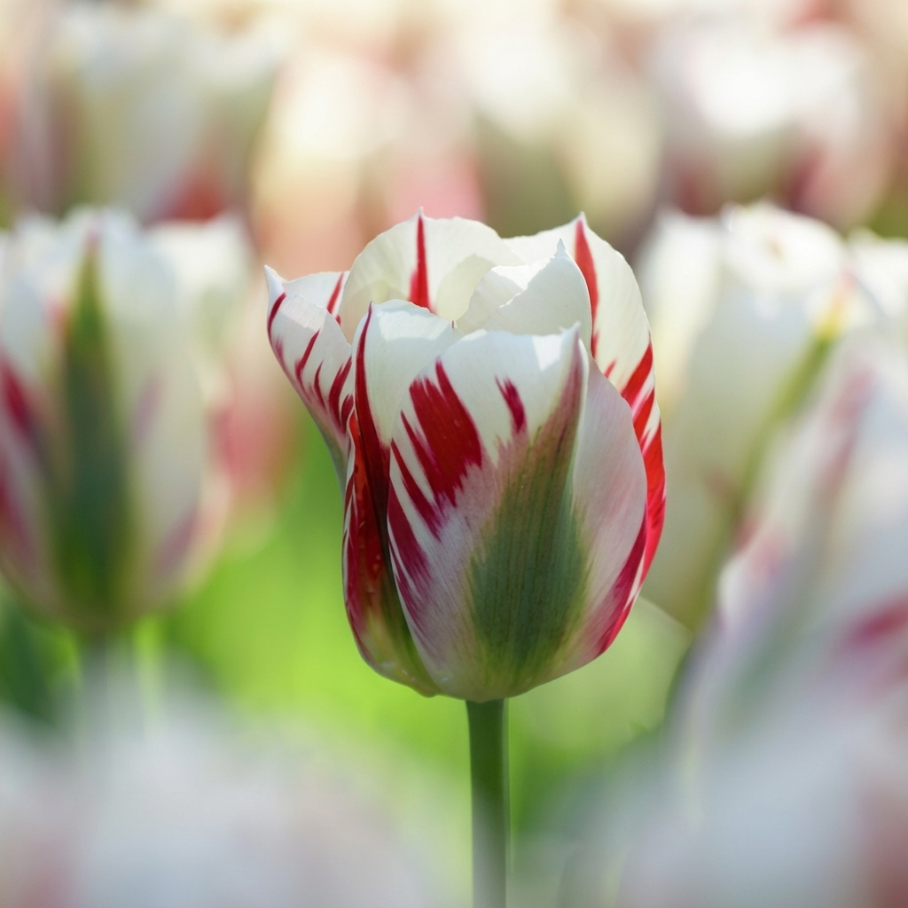 Tulip Viridiflora - Flaming Springgreen - 12/+
