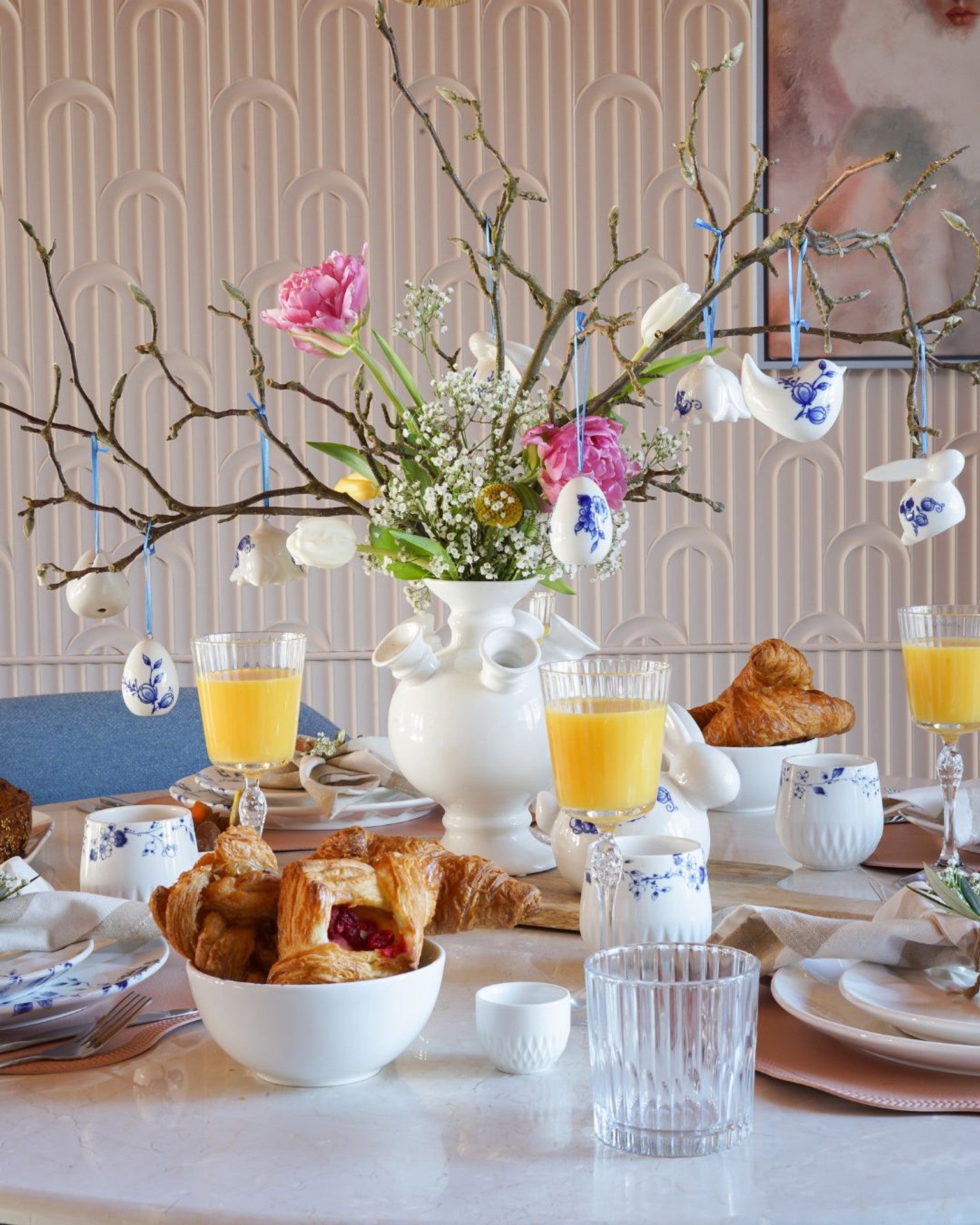 Paasornament Paashaas - 6 cm - Set van 3