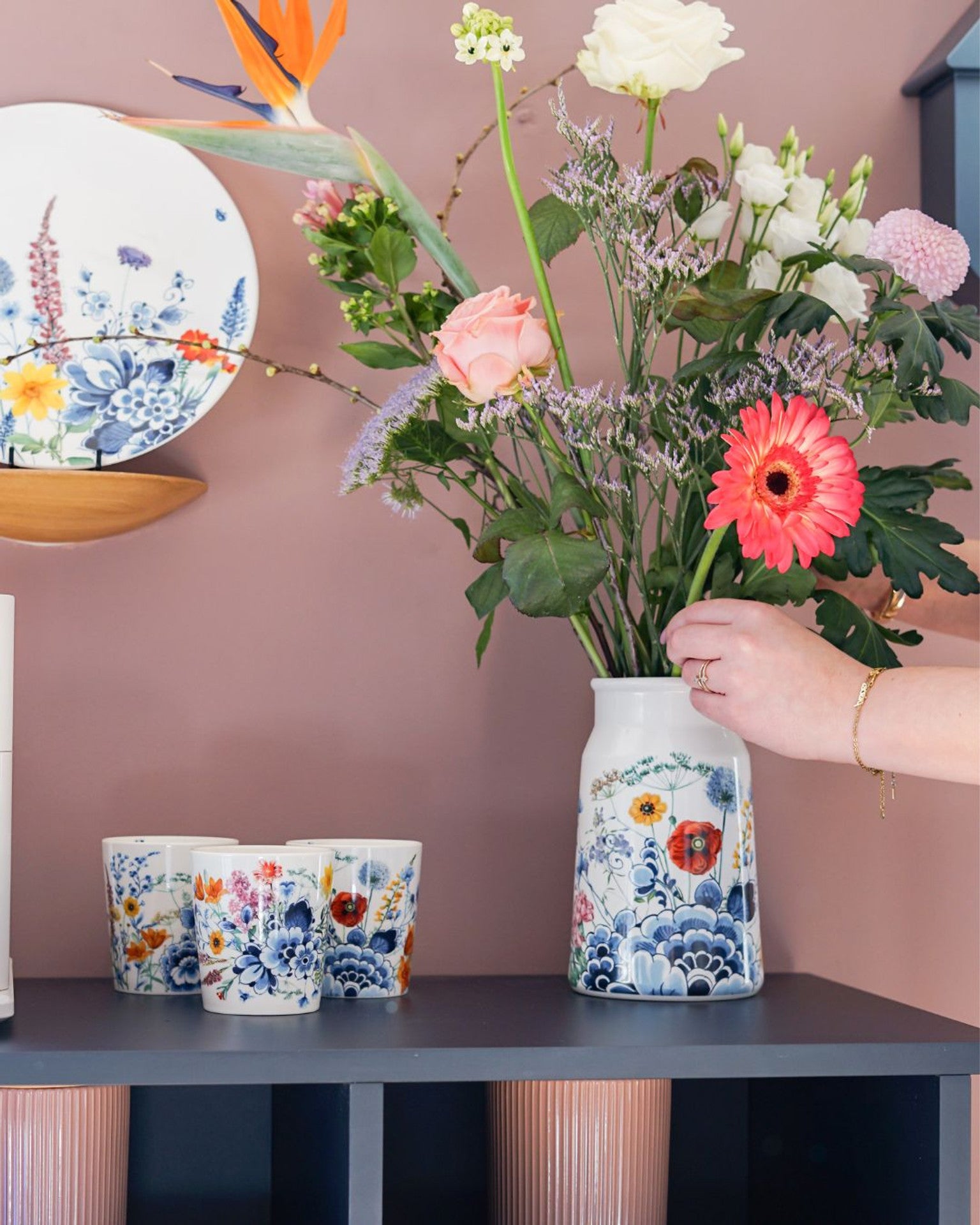 Melkkan Vaas - Bloem Oasis - 20,5 cm