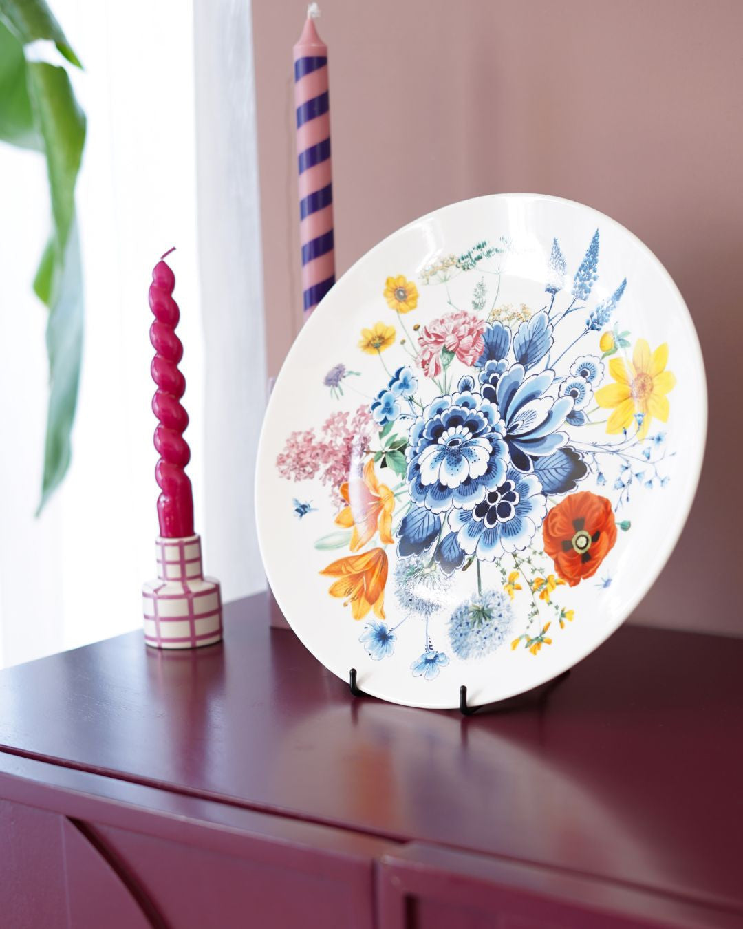 Plaque murale - Fleurs sauvages - 31 cm