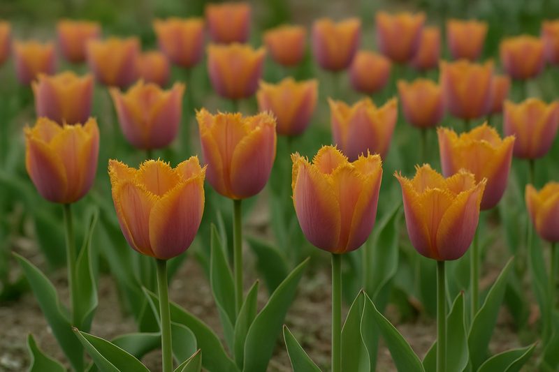 Tulip Fringed - Louvre Orange - 12/+
