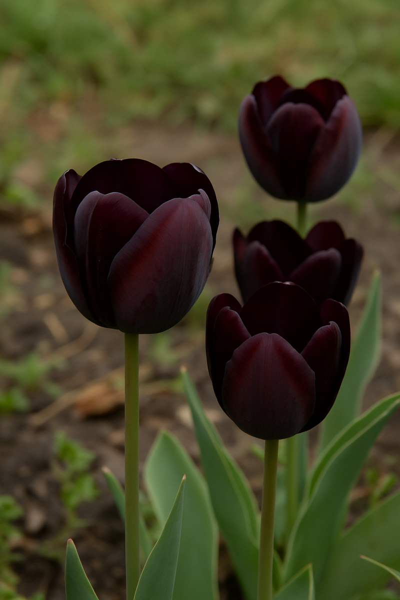 Tulip Single Late - Queen of Night - 12/+
