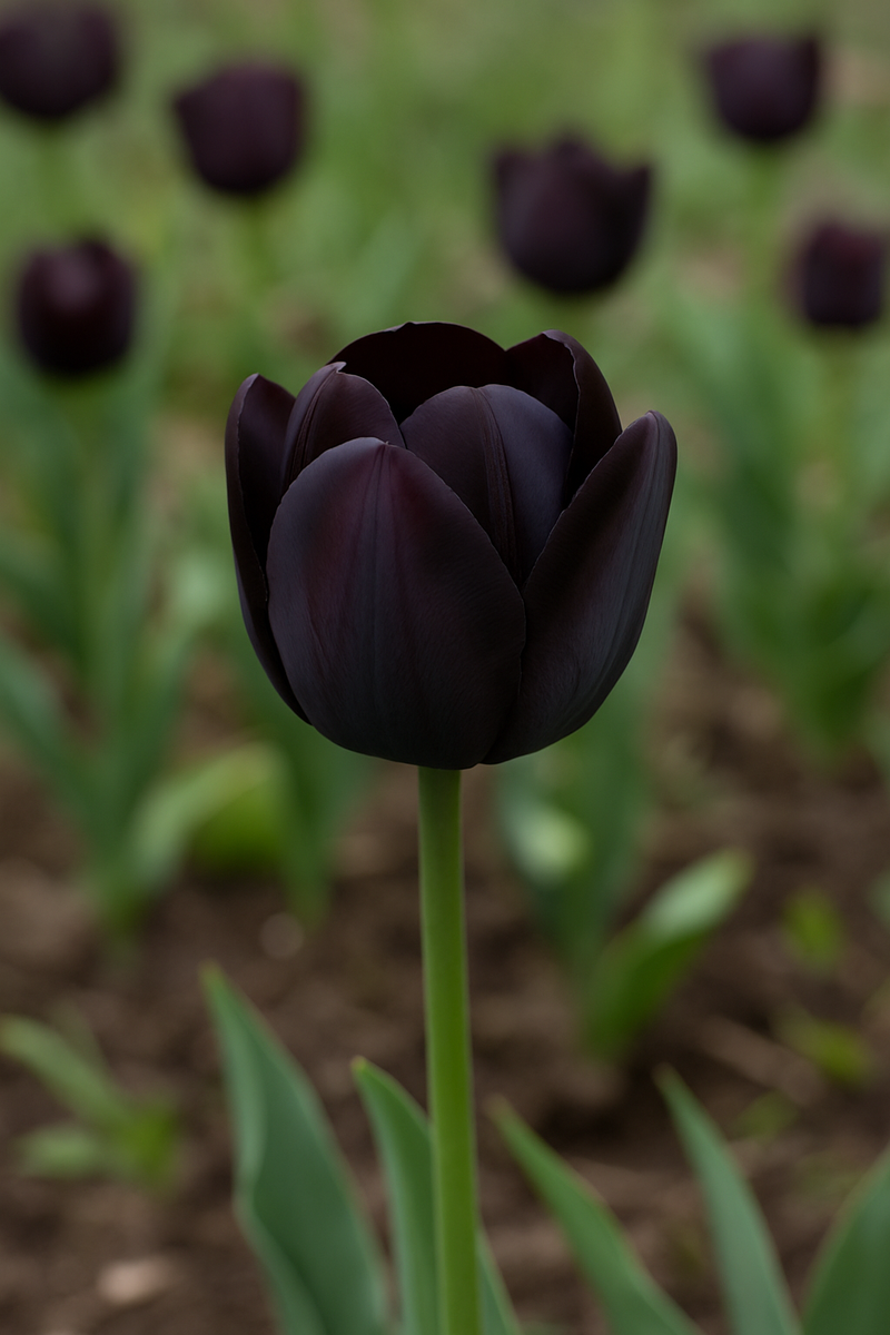 Tulip Single Late - Queen of Night - 12/+