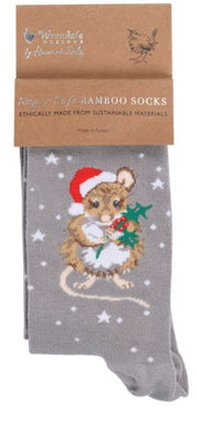 Women's Socks - Mouse - Christmouse-1