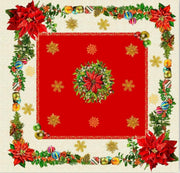 Tafellaken Vierkant 'Yule' - 95 x 95