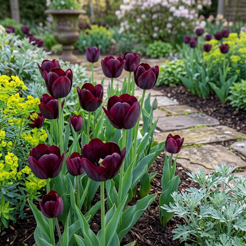 Tulp Enkel Laat - Koningin van de Nacht - 12/+