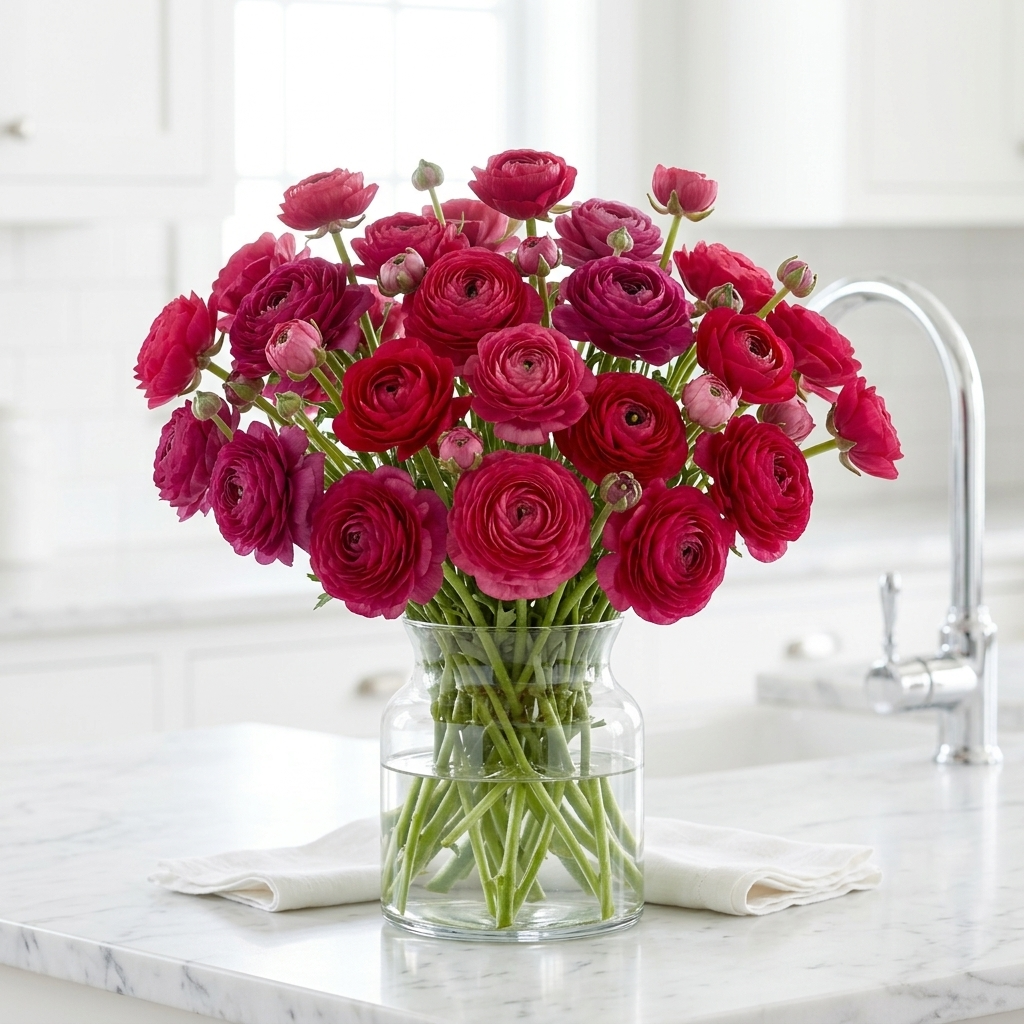Ranunculus Elegance - Hot Pink - 2/3