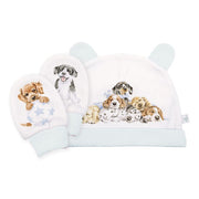 Little Paws - Hond - Pasgeboren Muts- en Wanten Set