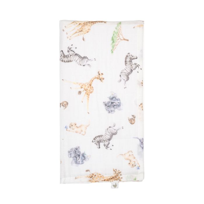 Little Savannah - African Animal Muslin Gift Set