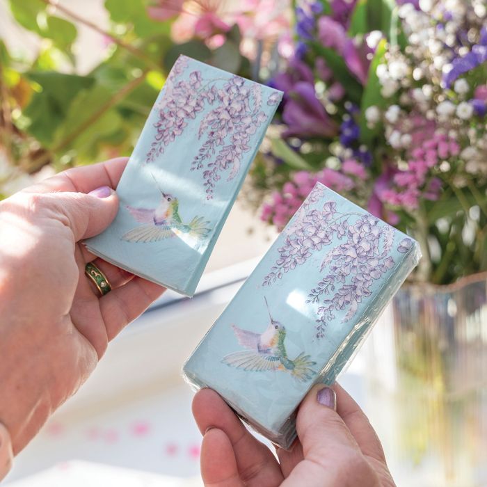 Pocket Tissues - Wisteria Wishes - Hummingbird