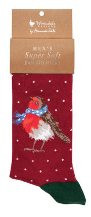 Heren Sokken - Roodborstje - A Little Red Robin