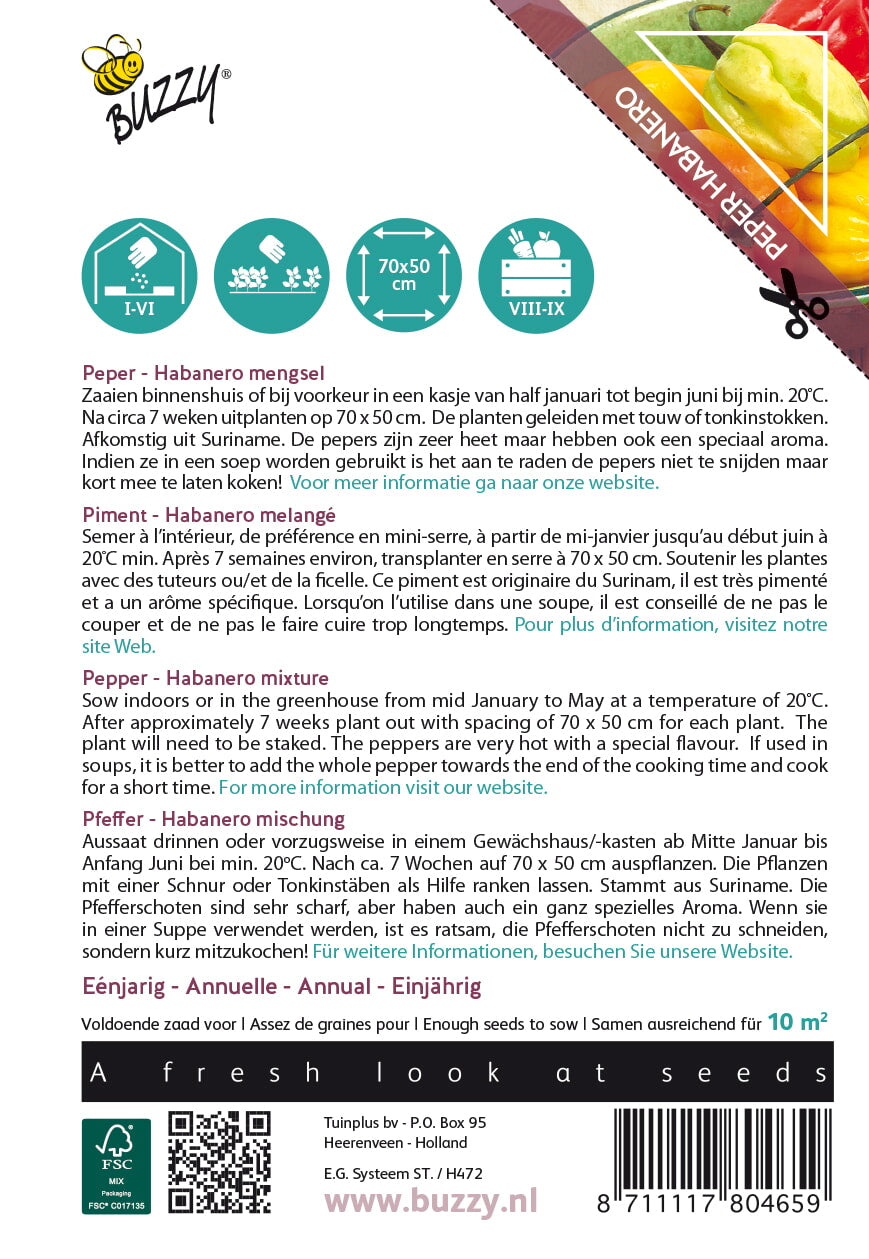 Peper - Habanero Mix - 0,5g