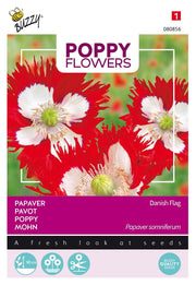 Mohnblumen - Dänische Flagge - 0,75g