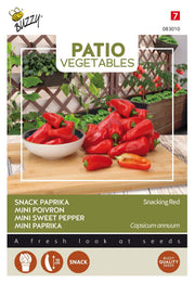 Mini Süßpaprika - Snackrot - 6 Samen