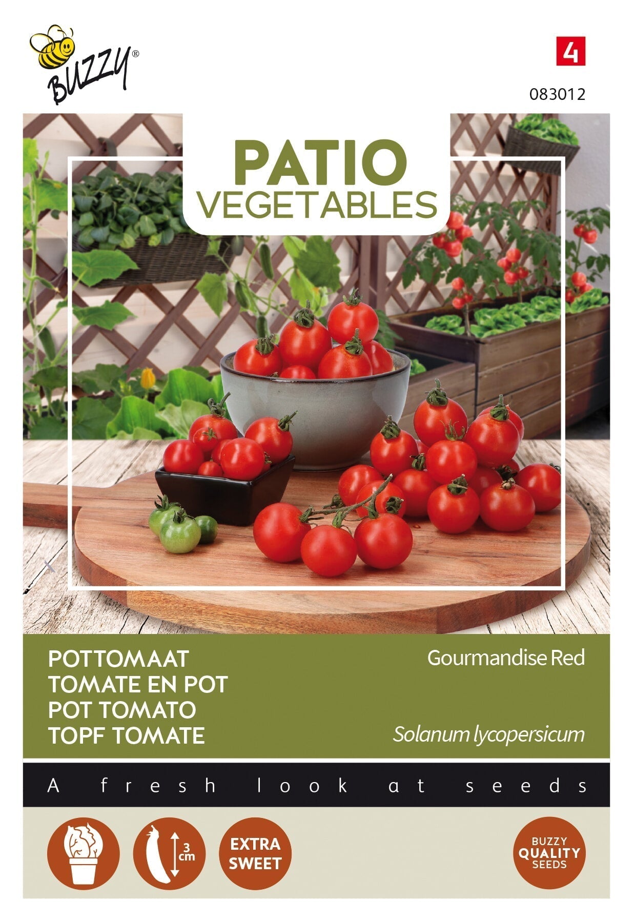 Topf Tomate - Gourmandise Rot - 10 Samen