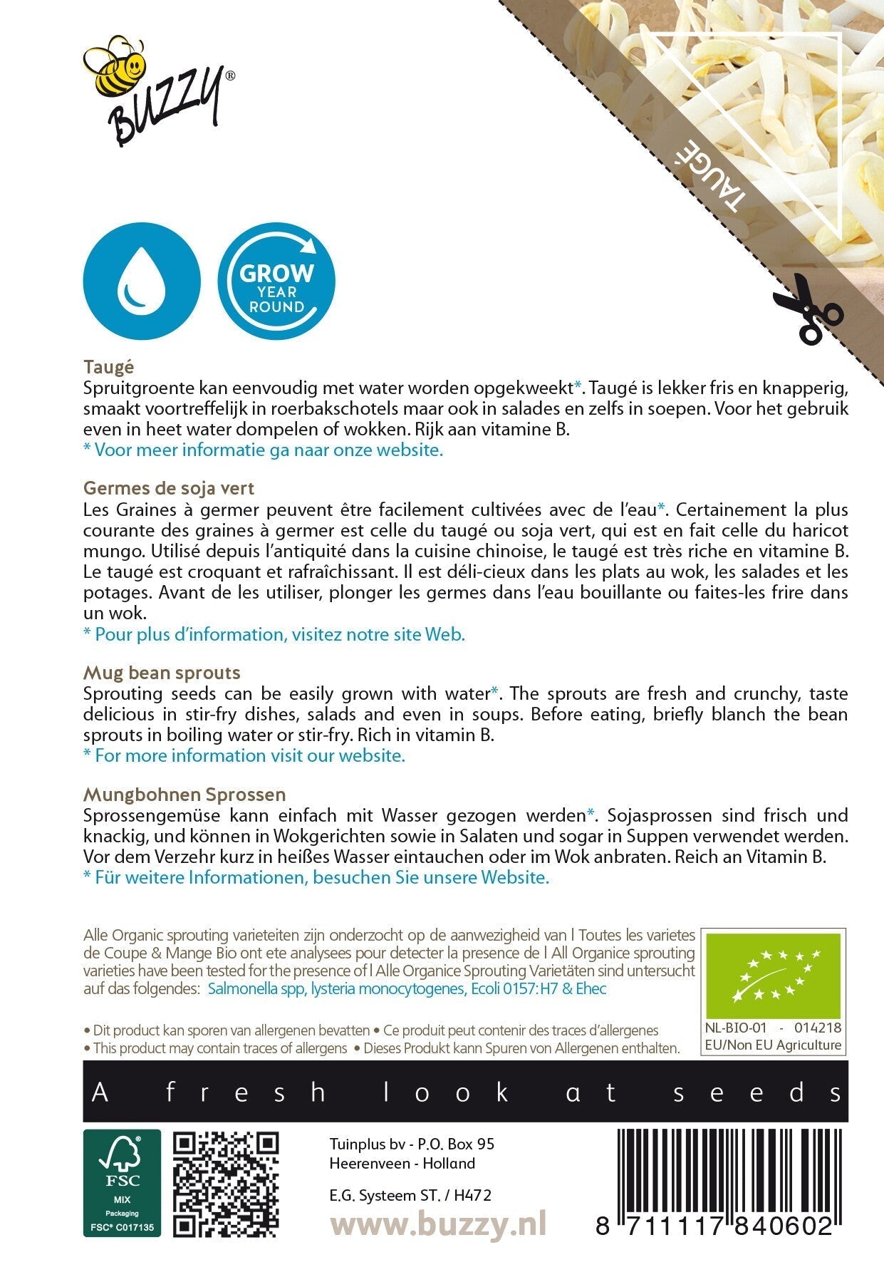 Mungbohnensprossen - Bio - 30g