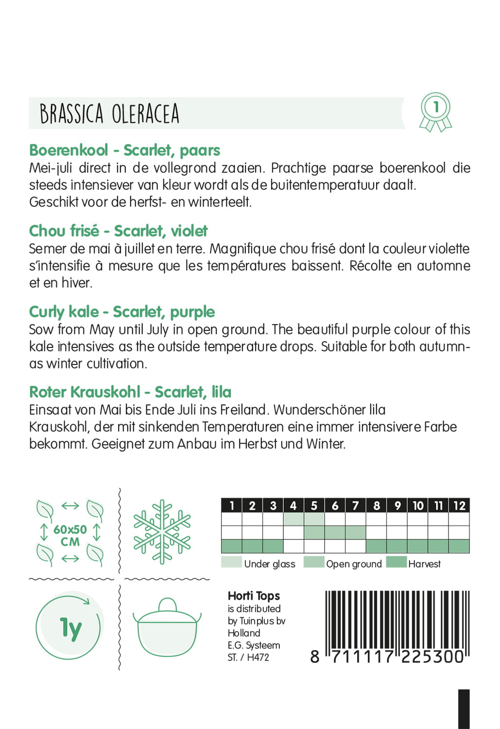 Boerenkool - Scarlet - 2g