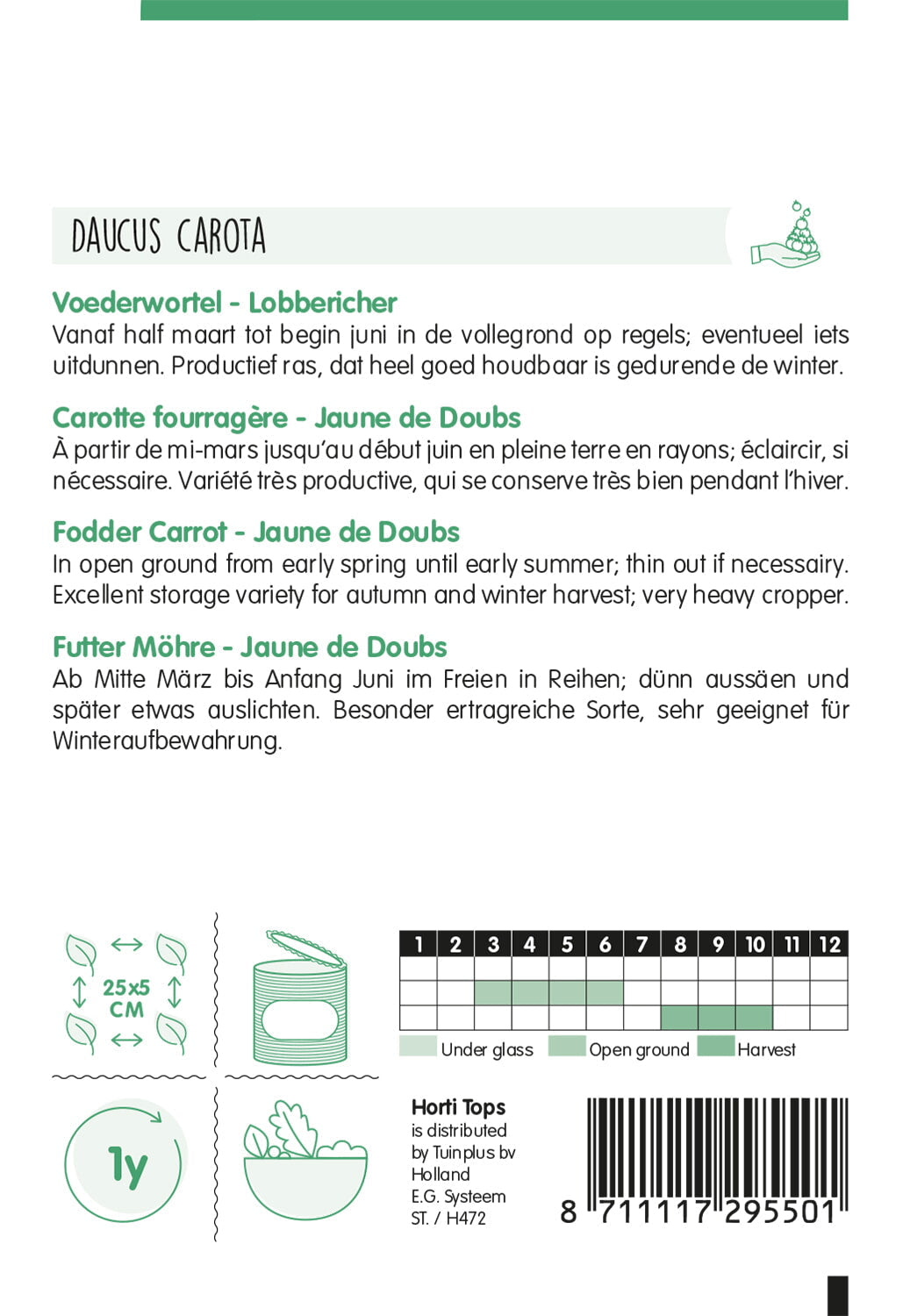 Fodder Carrot - Jaune du Doubs - 6g