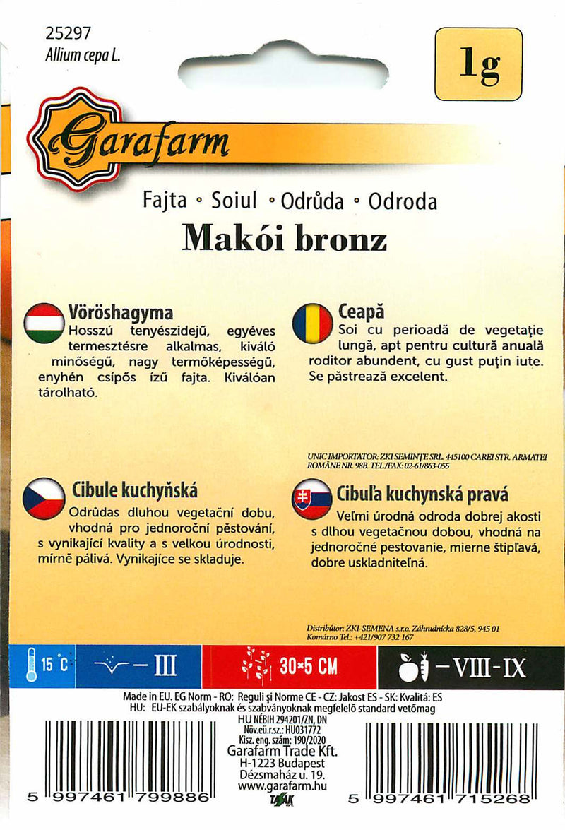 Onion - Makói Bronz - 1g