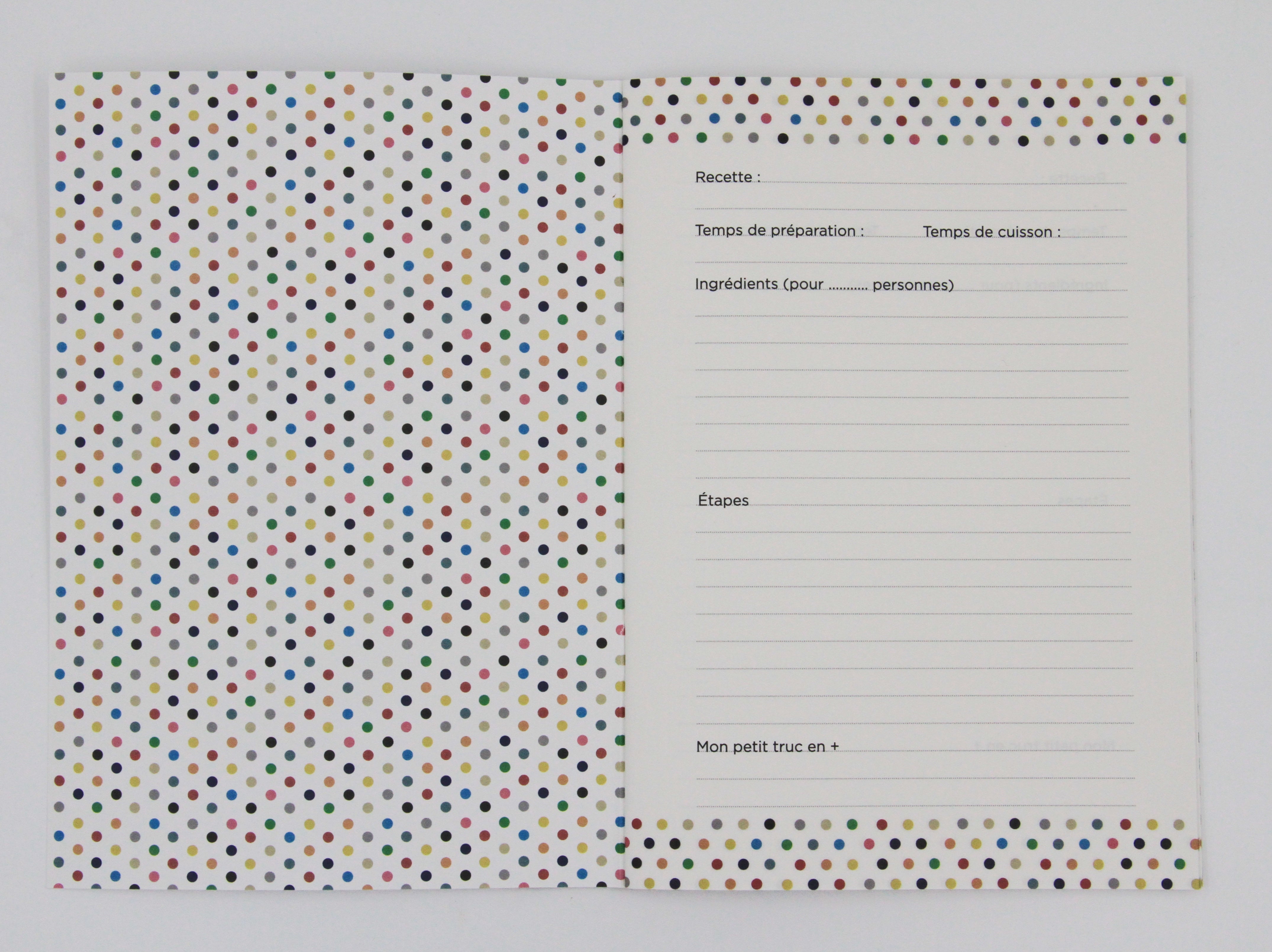 A5 Recipe Notebook in French-2